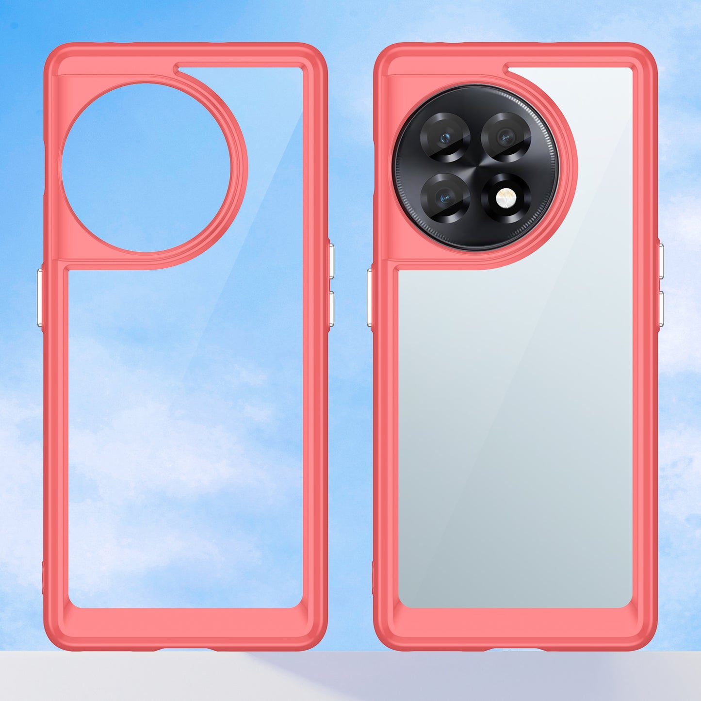 Clear Phone Shell for OnePlus Ace 2 5G / 11R 5G Drop-proof TPU+Acrylic Phone Case Protective Cover