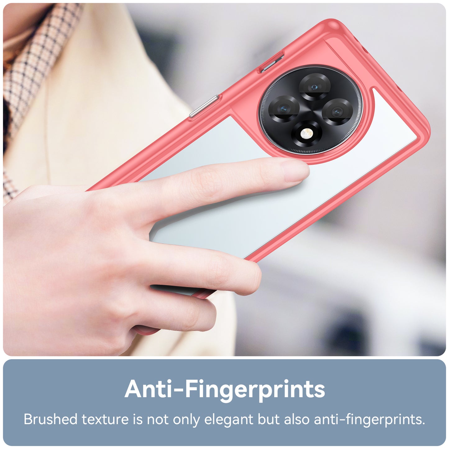 Clear Phone Shell for OnePlus Ace 2 5G / 11R 5G Drop-proof TPU+Acrylic Phone Case Protective Cover