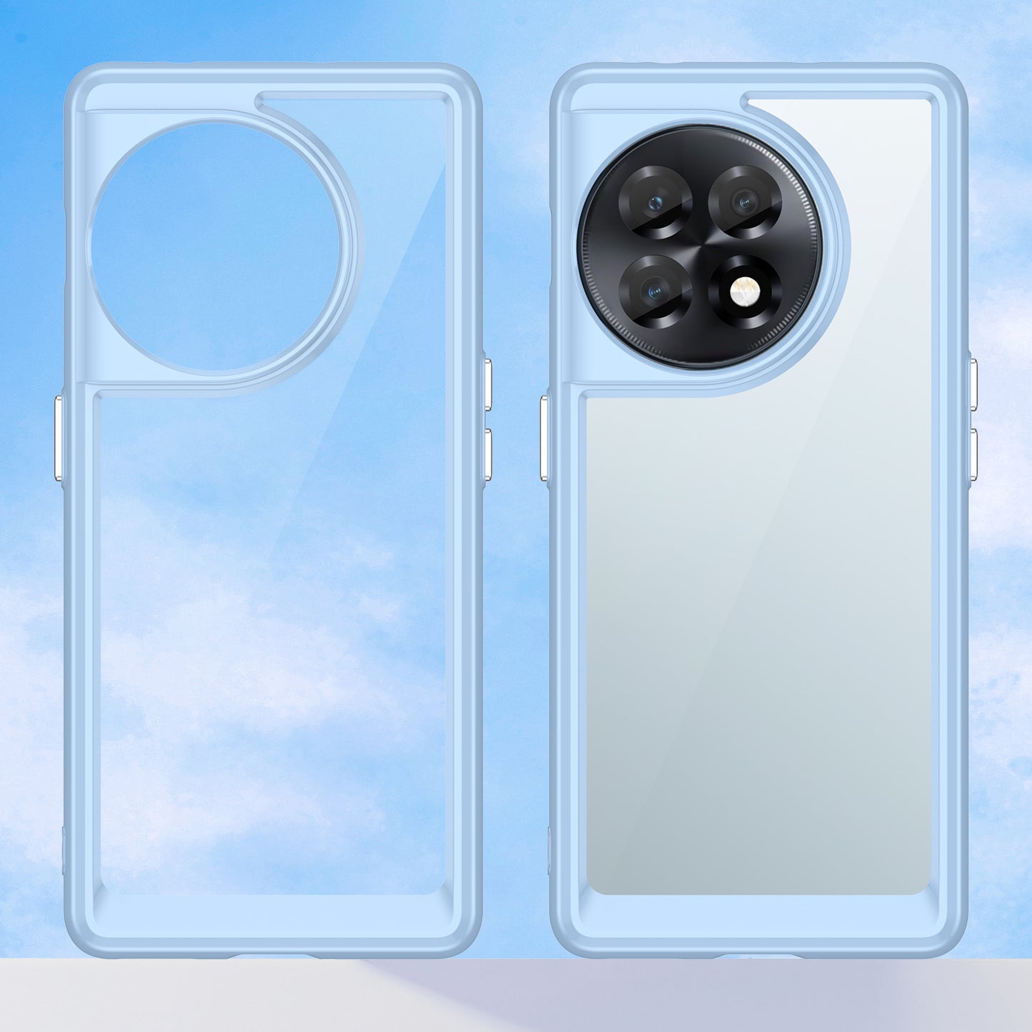 Clear Phone Shell for OnePlus Ace 2 5G / 11R 5G Drop-proof TPU+Acrylic Phone Case Protective Cover