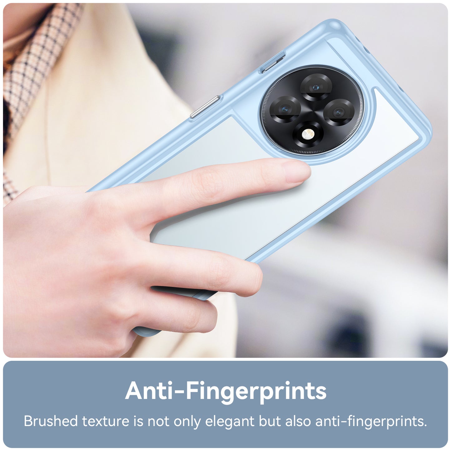 Clear Phone Shell for OnePlus Ace 2 5G / 11R 5G Drop-proof TPU+Acrylic Phone Case Protective Cover