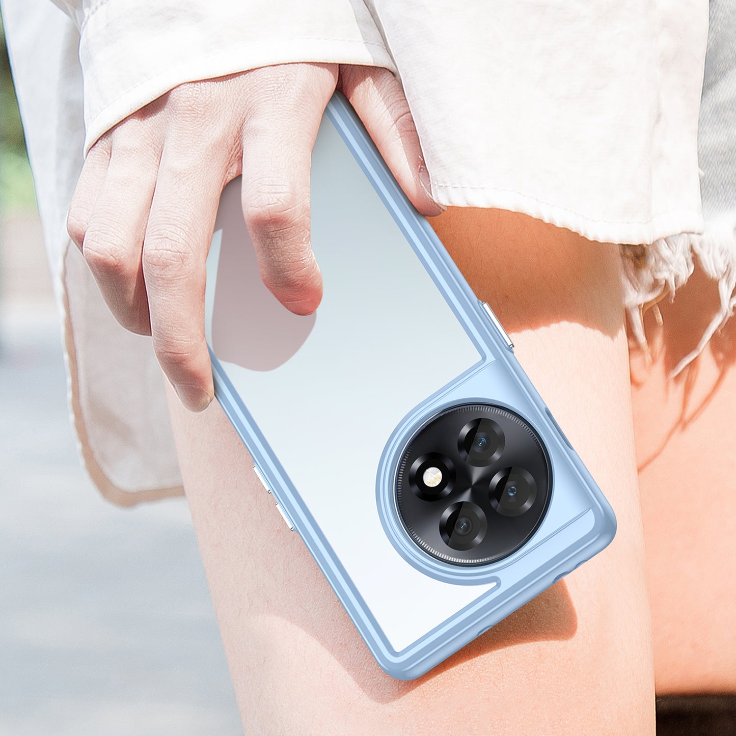 Clear Phone Shell for OnePlus Ace 2 5G / 11R 5G Drop-proof TPU+Acrylic Phone Case Protective Cover