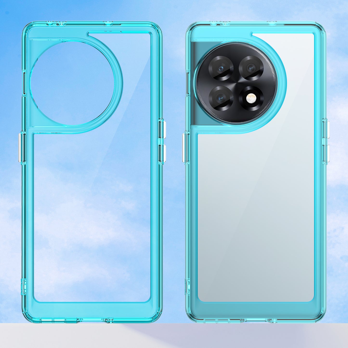 Clear Phone Shell for OnePlus Ace 2 5G / 11R 5G Drop-proof TPU+Acrylic Phone Case Protective Cover