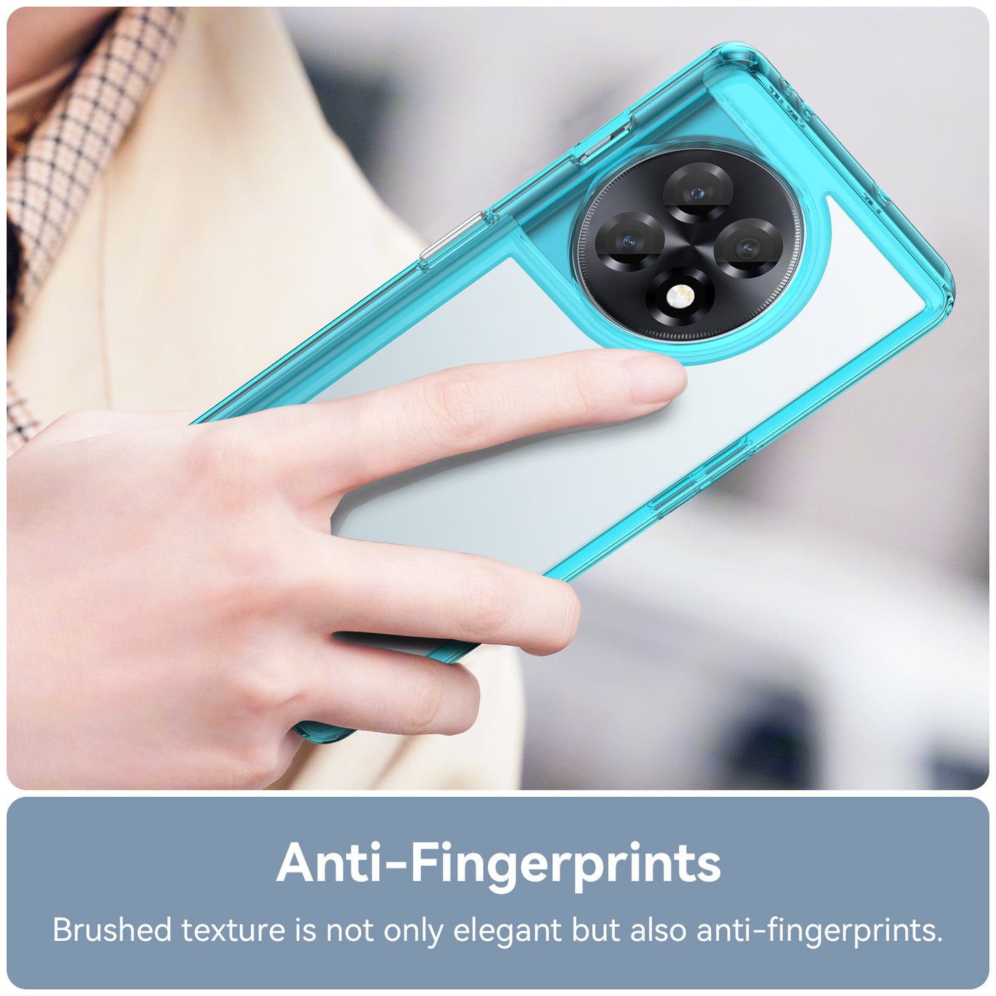 Clear Phone Shell for OnePlus Ace 2 5G / 11R 5G Drop-proof TPU+Acrylic Phone Case Protective Cover