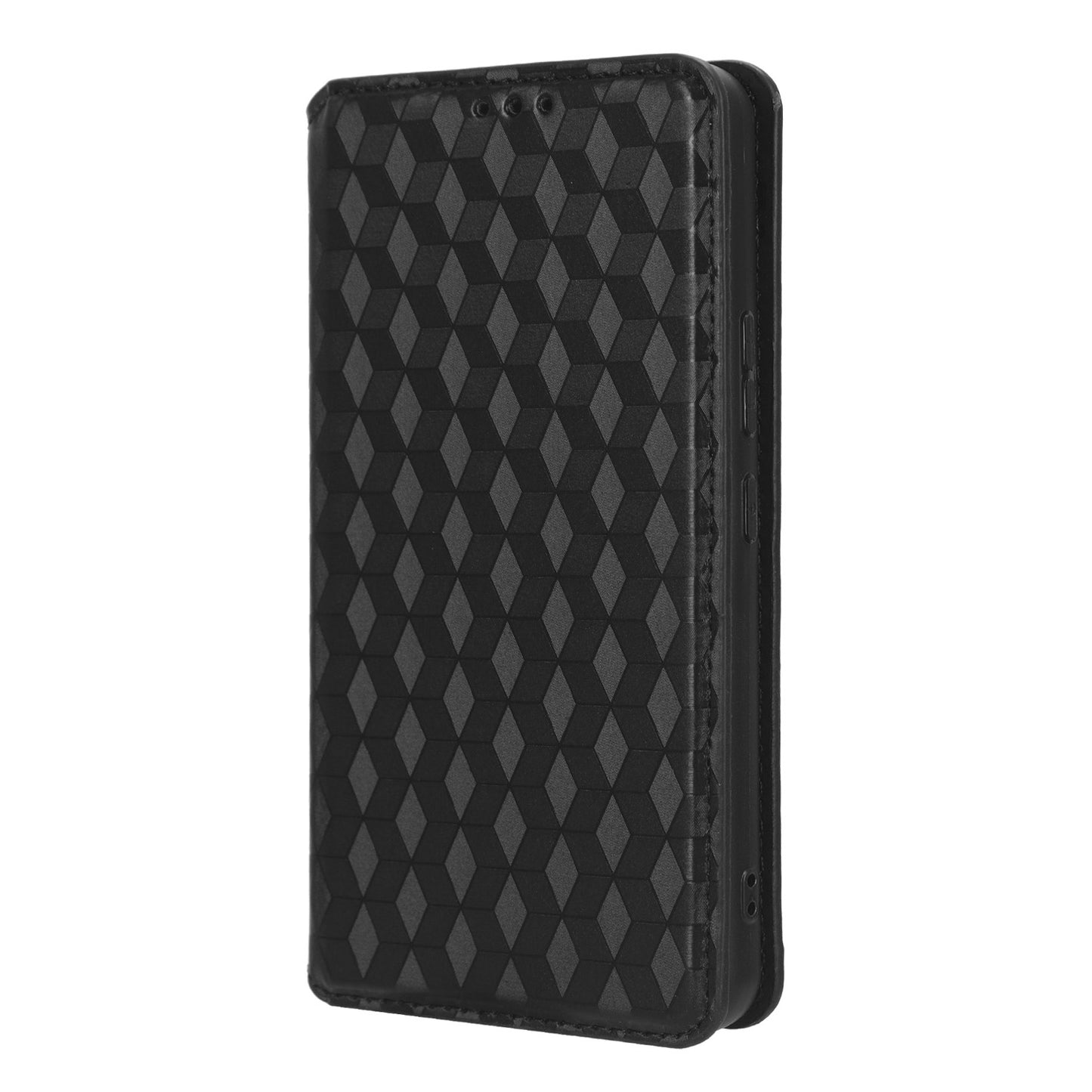 For Nokia C12 4G / C12 Pro / C12 Plus PU Leather Phone Case Rhombus Imprinted Wallet Stand Flip Cover