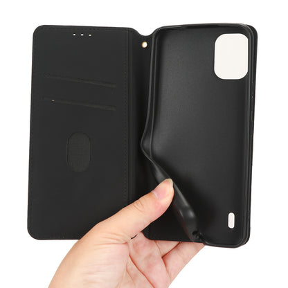 For Nokia C12 4G / C12 Pro / C12 Plus PU Leather Phone Case Rhombus Imprinted Wallet Stand Flip Cover