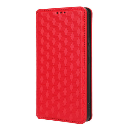 For Nokia C12 4G / C12 Pro / C12 Plus PU Leather Phone Case Rhombus Imprinted Wallet Stand Flip Cover