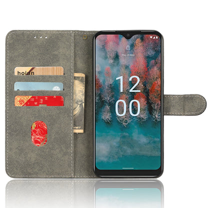 PU Leather Case for Nokia C12 4G / C12 Pro / C12 Plus RFID Blocking Wallet Stand Phone Protective Cover with Strap