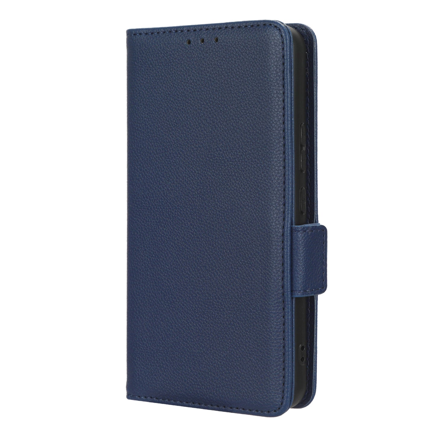 Wallet Case for Nokia C12 4G / C12 Pro / C12 Plus PU Leather Litchi Texture Flip Stand Phone Cover with Strap