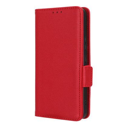 Wallet Case for Nokia C12 4G / C12 Pro / C12 Plus PU Leather Litchi Texture Flip Stand Phone Cover with Strap