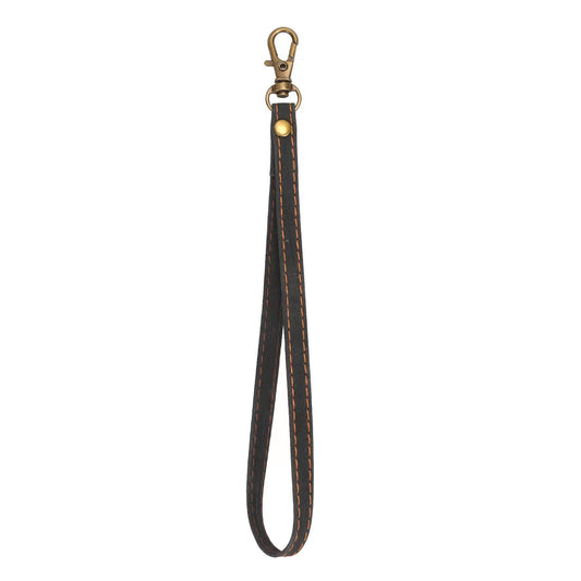 Phone Lanyard Hand Strap for Leather Case, PU Leather+Metal Phone Wrist Strap