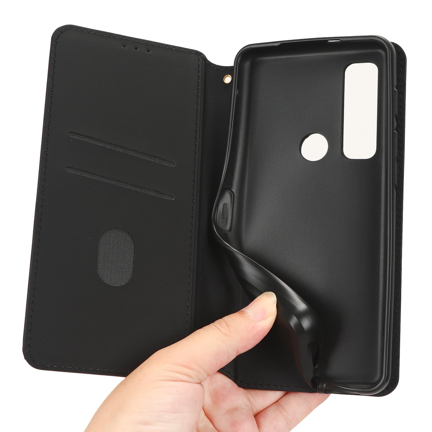 For Motorola Defy 2 5G / Cat S75 5G Rhombus Imprinted PU Leather Phone Case Wallet Stand Flip Cover