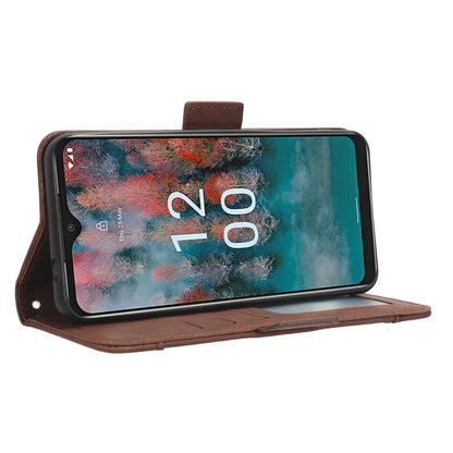 For Nokia C12 4G / C12 Pro / C12 Plus Multiple Card Slots Wallet Phone Cover PU Leather Phone Stand Protective Case