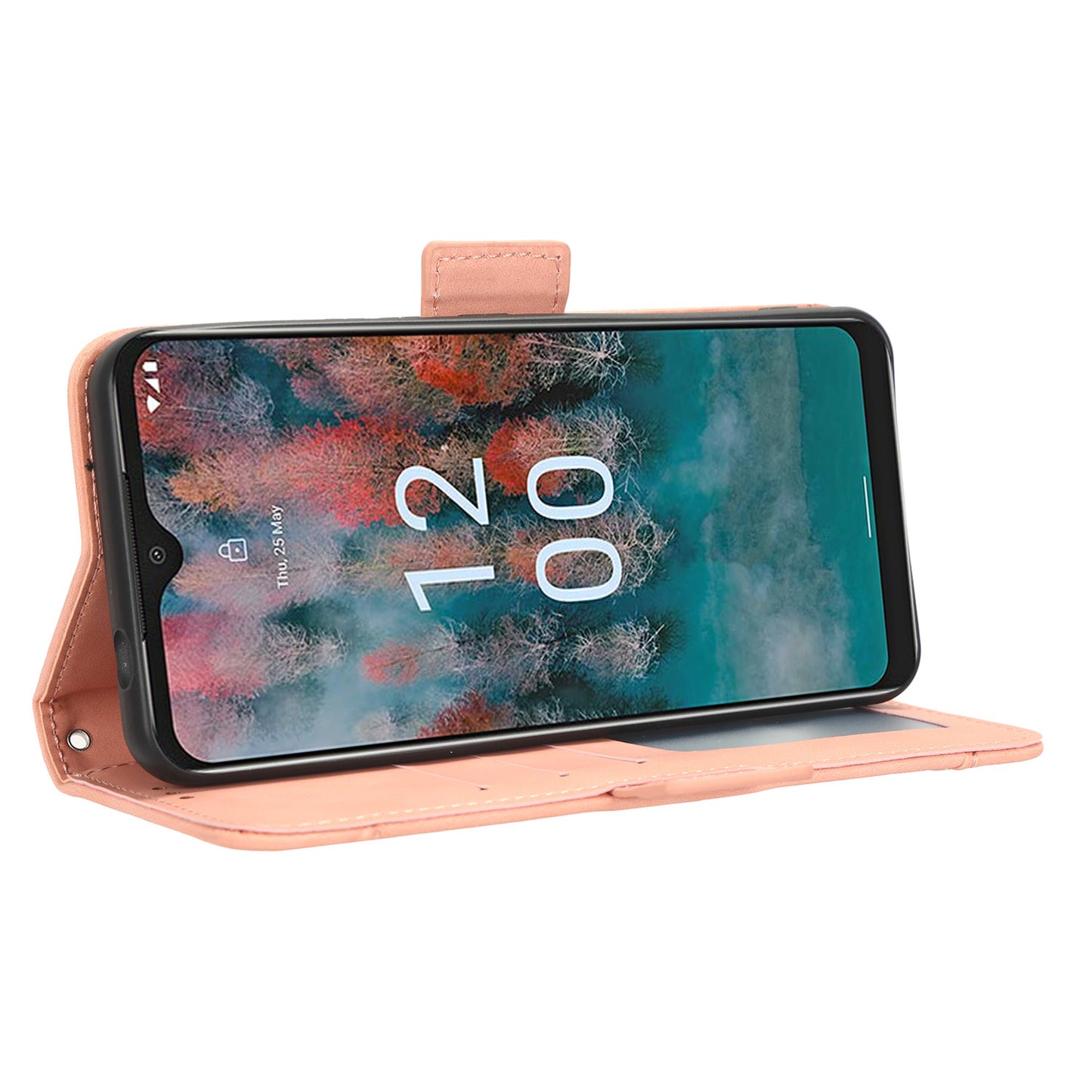 For Nokia C12 4G / C12 Pro / C12 Plus Multiple Card Slots Wallet Phone Cover PU Leather Phone Stand Protective Case