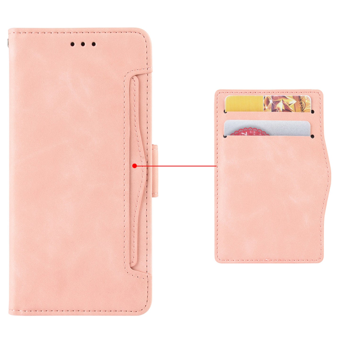For Nokia C12 4G / C12 Pro / C12 Plus Multiple Card Slots Wallet Phone Cover PU Leather Phone Stand Protective Case