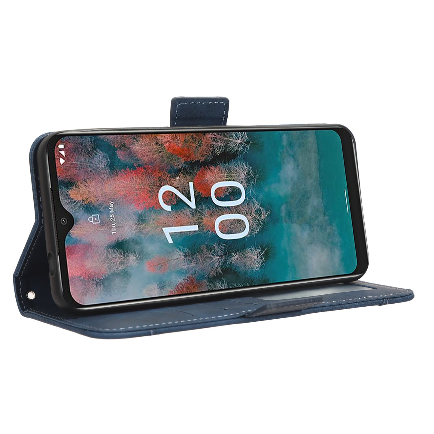 For Nokia C12 4G / C12 Pro / C12 Plus Multiple Card Slots Wallet Phone Cover PU Leather Phone Stand Protective Case