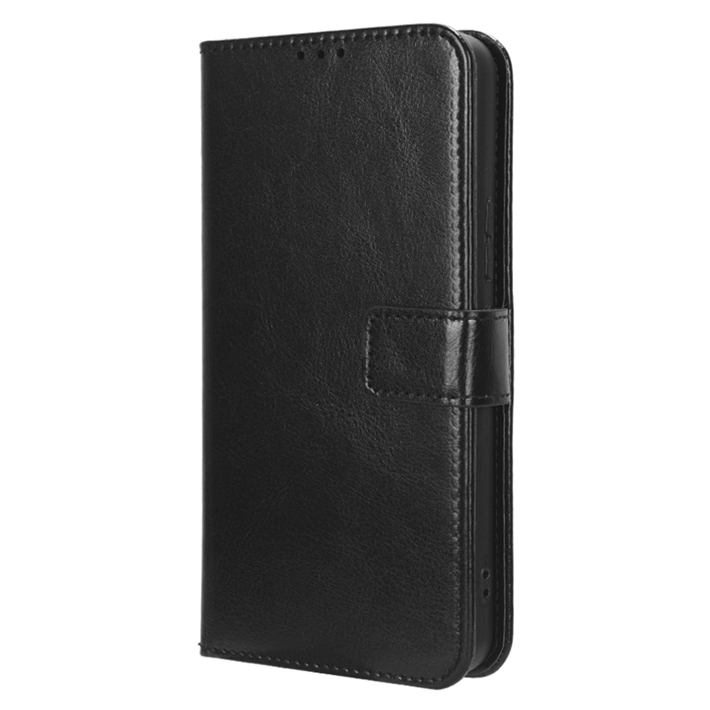 PU Leather Flip Cover for Nokia C12 4G / C12 Pro / C12 Plus Anti-Dorp Crazy Horse Texture Stand Phone Shell Wallet Case