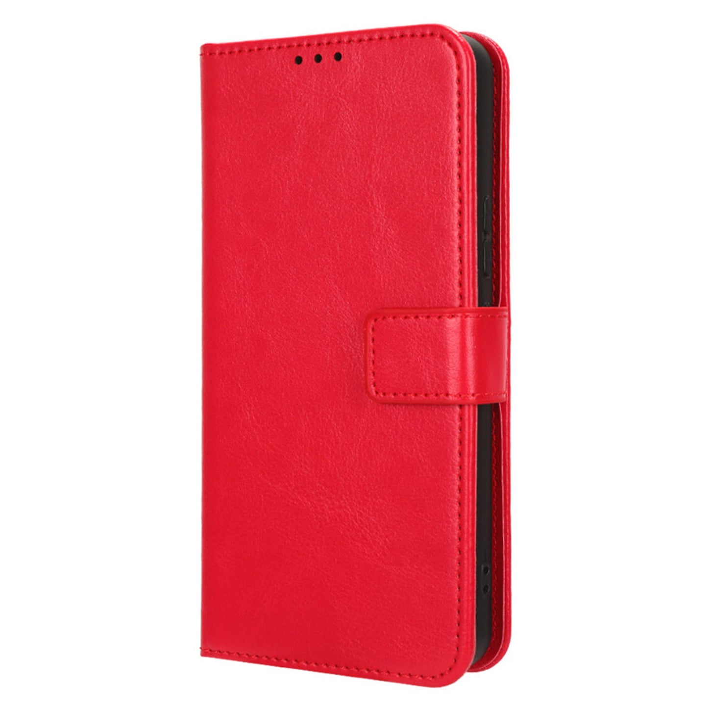 PU Leather Flip Cover for Nokia C12 4G / C12 Pro / C12 Plus Anti-Dorp Crazy Horse Texture Stand Phone Shell Wallet Case