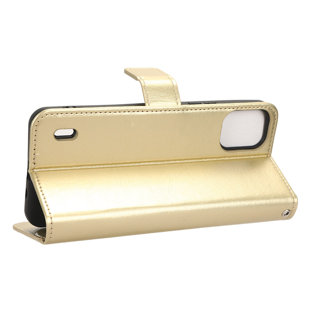 PU Leather Flip Cover for Nokia C12 4G / C12 Pro / C12 Plus Anti-Dorp Crazy Horse Texture Stand Phone Shell Wallet Case