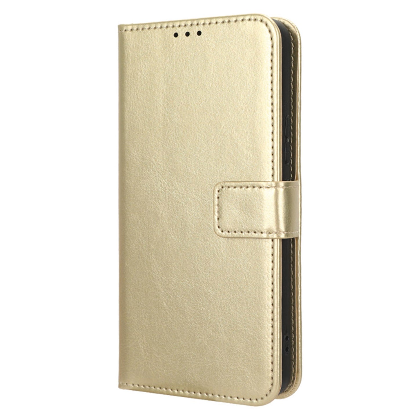 PU Leather Flip Cover for Nokia C12 4G / C12 Pro / C12 Plus Anti-Dorp Crazy Horse Texture Stand Phone Shell Wallet Case