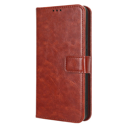 PU Leather Flip Cover for Nokia C12 4G / C12 Pro / C12 Plus Anti-Dorp Crazy Horse Texture Stand Phone Shell Wallet Case