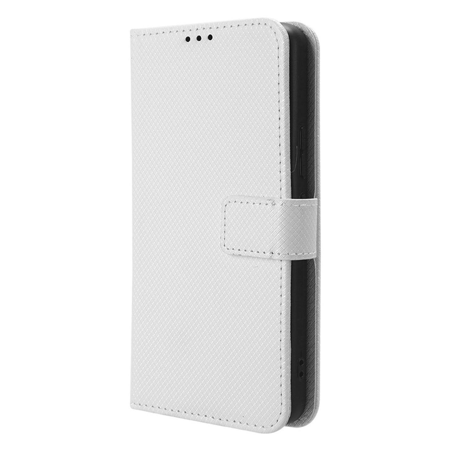 For Nokia C12 4G / C12 Pro / C12 Plus PU Leather+TPU Cell Phone Cover Diamond Texture Stand Wallet Flip Case