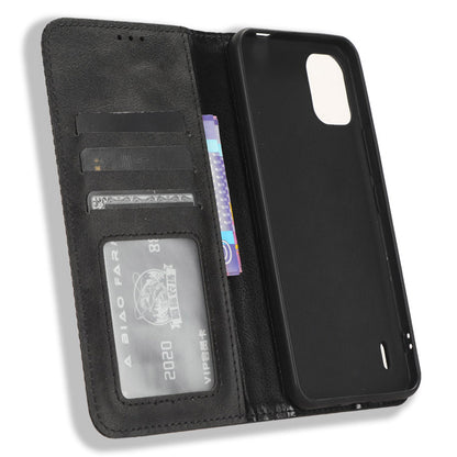 For Nokia C12 4G / C12 Pro / C12 Plus Retro PU Leather Cover Stand Wallet Shockproof Flip Folio Phone Case