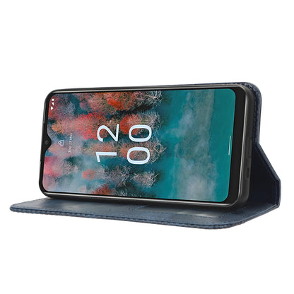 For Nokia C12 4G / C12 Pro / C12 Plus Retro PU Leather Cover Stand Wallet Shockproof Flip Folio Phone Case