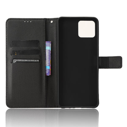For Boost Mobile Celero 5G+ Diamond Texture PU Leather+TPU Cell Phone Cover Flip Stand Wallet Case