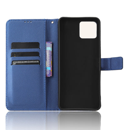 For Boost Mobile Celero 5G+ Diamond Texture PU Leather+TPU Cell Phone Cover Flip Stand Wallet Case