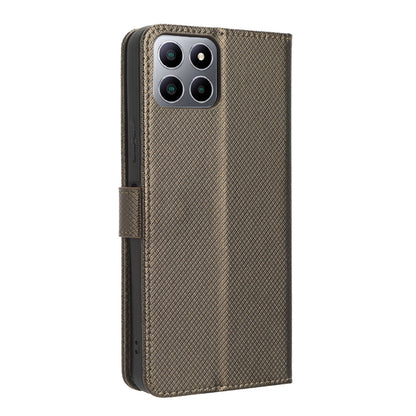 For Boost Mobile Celero 5G+ Diamond Texture PU Leather+TPU Cell Phone Cover Flip Stand Wallet Case