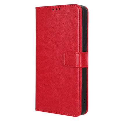 PU Leather Flip Cover for Boost Mobile Celero 5G+ Wallet Case Crazy Horse Texture Stand Anti-fall Phone Shell