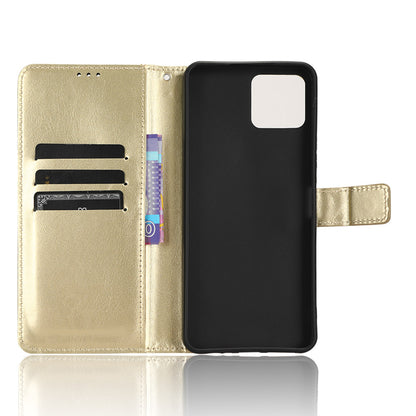 PU Leather Flip Cover for Boost Mobile Celero 5G+ Wallet Case Crazy Horse Texture Stand Anti-fall Phone Shell