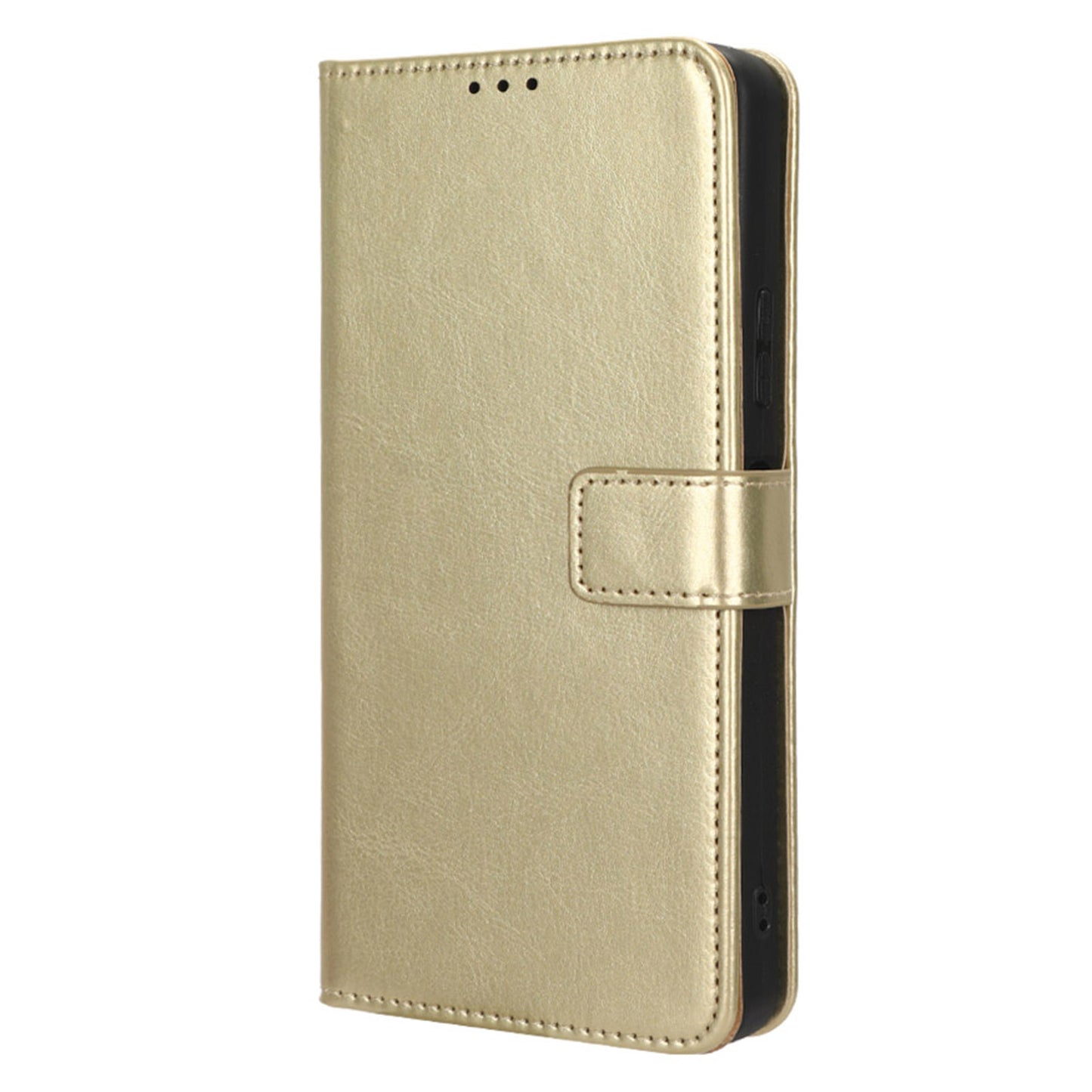 PU Leather Flip Cover for Boost Mobile Celero 5G+ Wallet Case Crazy Horse Texture Stand Anti-fall Phone Shell