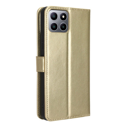 PU Leather Flip Cover for Boost Mobile Celero 5G+ Wallet Case Crazy Horse Texture Stand Anti-fall Phone Shell