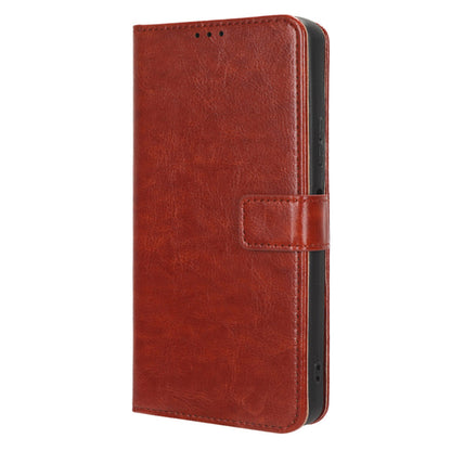 PU Leather Flip Cover for Boost Mobile Celero 5G+ Wallet Case Crazy Horse Texture Stand Anti-fall Phone Shell