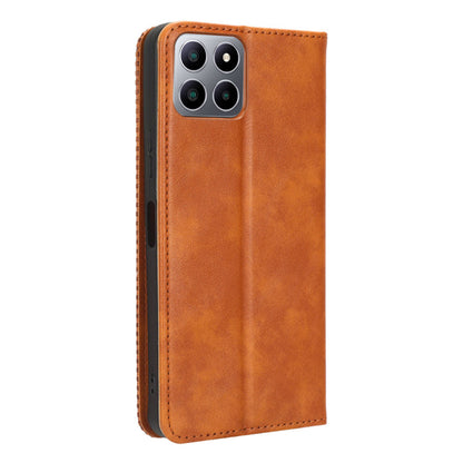 Flip Folio Phone Case for Boost Mobile Celero 5G+ Retro PU Leather Cover Stand Wallet Shell