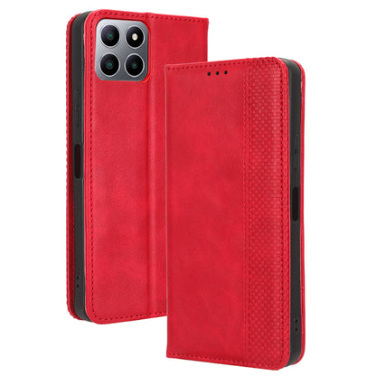 Flip Folio Phone Case for Boost Mobile Celero 5G+ Retro PU Leather Cover Stand Wallet Shell