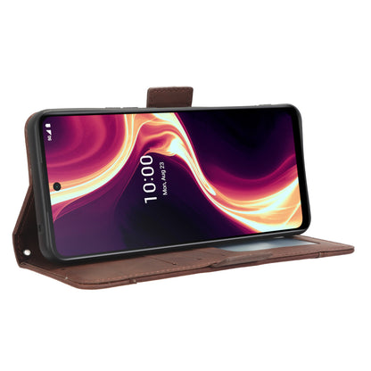 For Boost Mobile Celero 5G+ Multiple Card Slots Phone Cover PU Leather Wallet Phone Stand Case