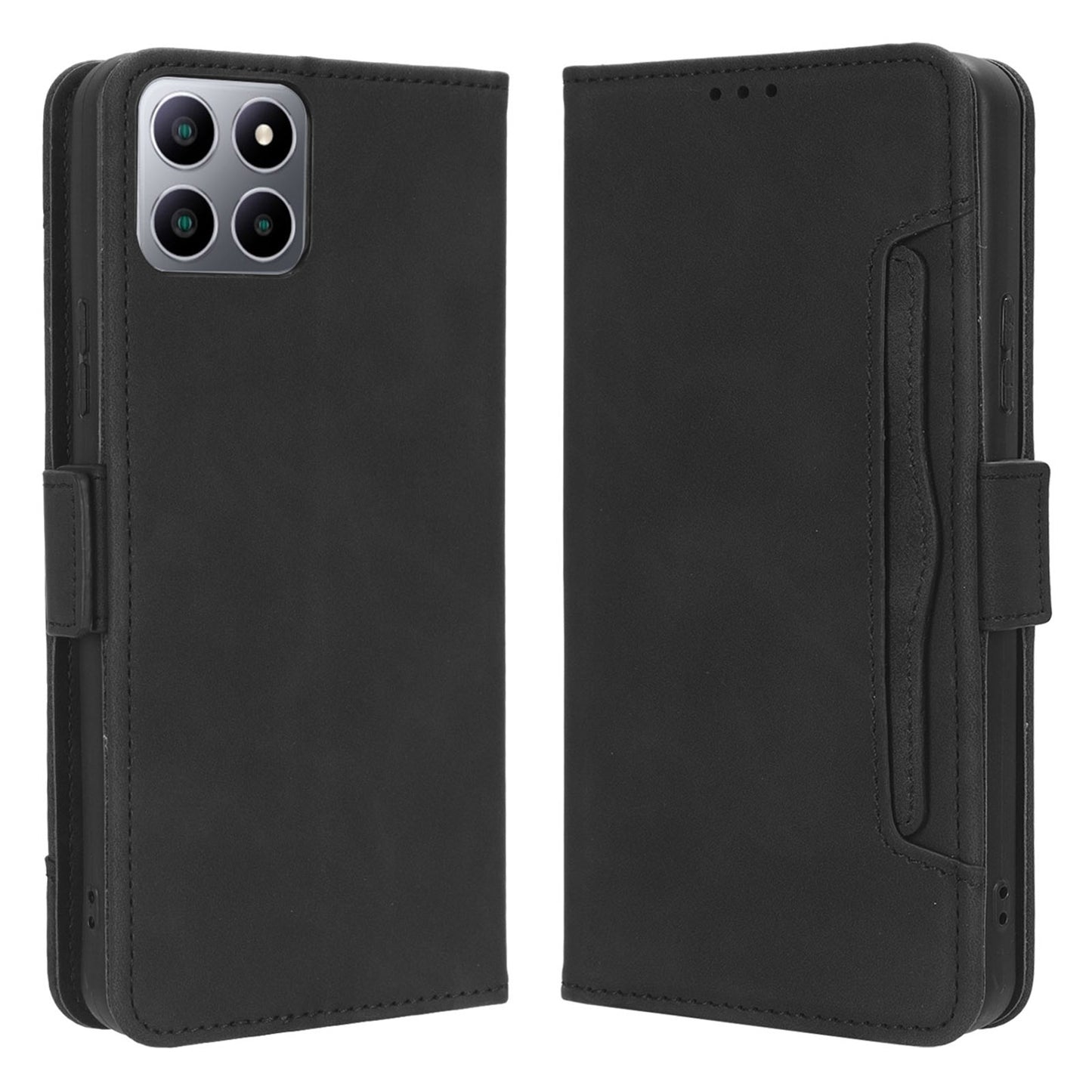 For Boost Mobile Celero 5G+ Multiple Card Slots Phone Cover PU Leather Wallet Phone Stand Case