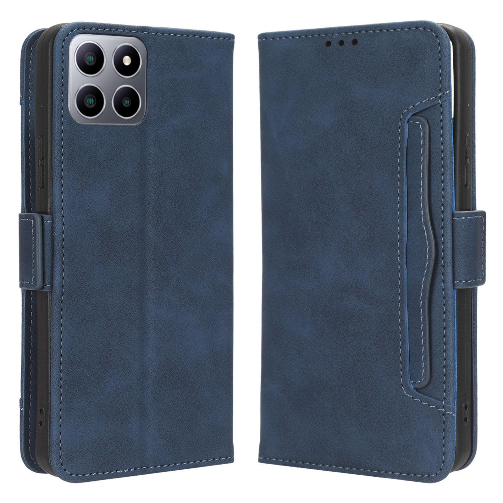 For Boost Mobile Celero 5G+ Multiple Card Slots Phone Cover PU Leather Wallet Phone Stand Case