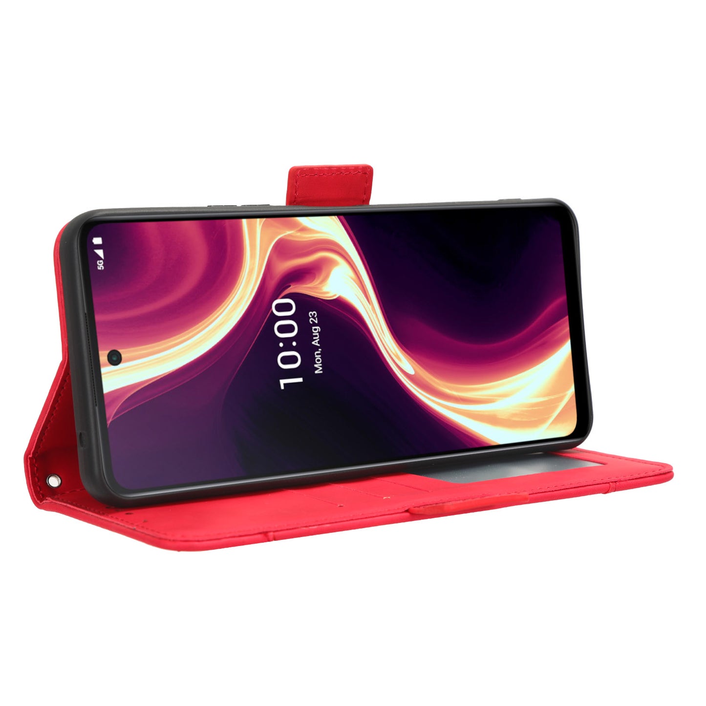 For Boost Mobile Celero 5G+ Multiple Card Slots Phone Cover PU Leather Wallet Phone Stand Case