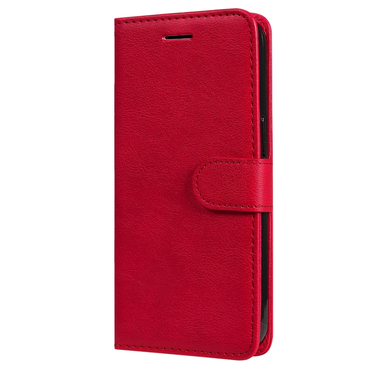 KT Leather Series-2 Stand Cover for Honor Magic5 Pro PU Leather Solid Color Wallet Phone Case