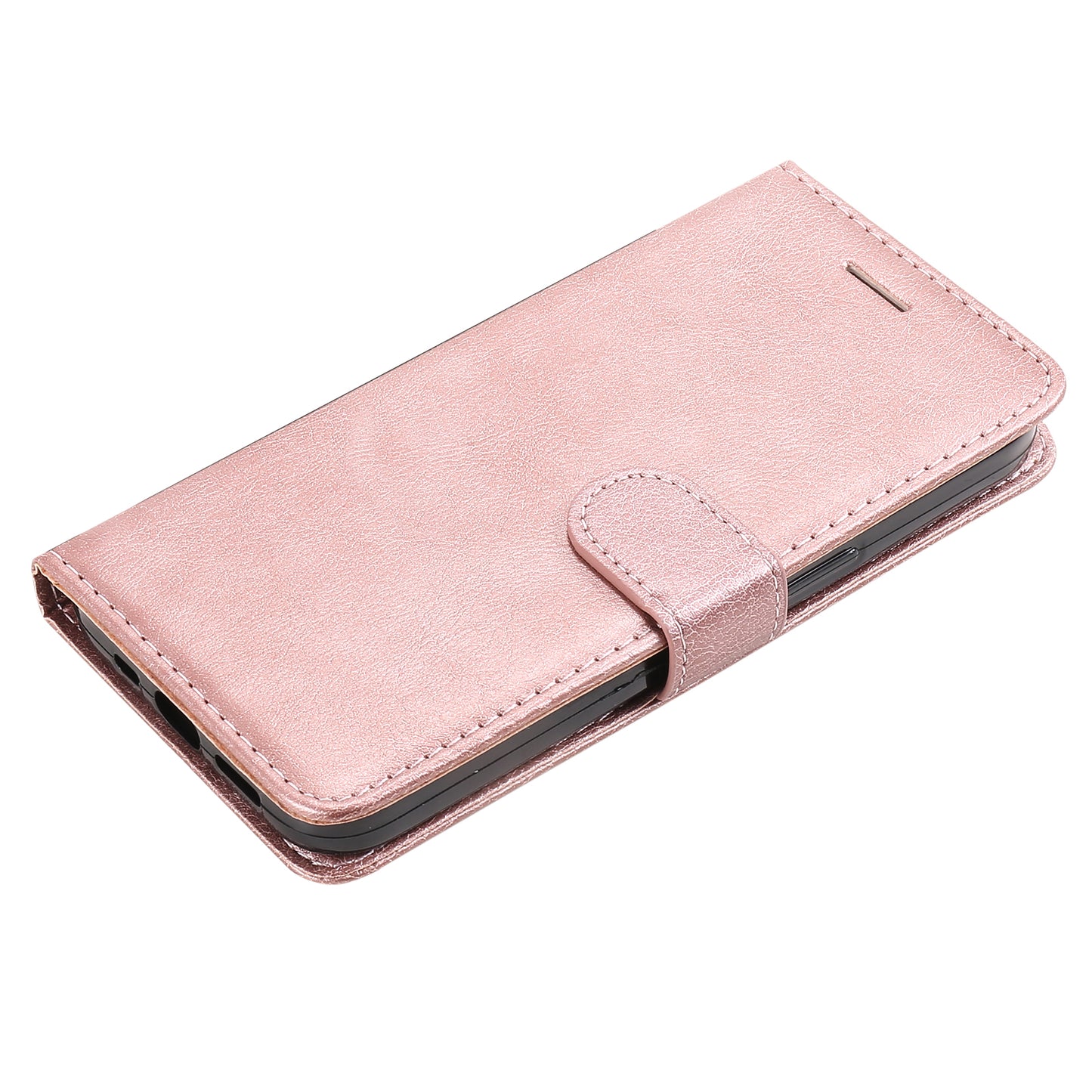 KT Leather Series-2 Stand Cover for Honor Magic5 Pro PU Leather Solid Color Wallet Phone Case