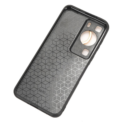 For Huawei P60 / P60 Pro Phone Cover Wristband Kickstand PU Leather Coated PC+TPU Case with Neck Strap