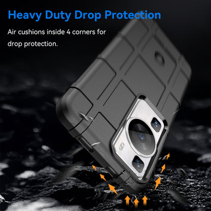 For Huawei P60 / P60 Pro Square Grid Texture Phone Case Scratch-resistant Cell Phone Cover