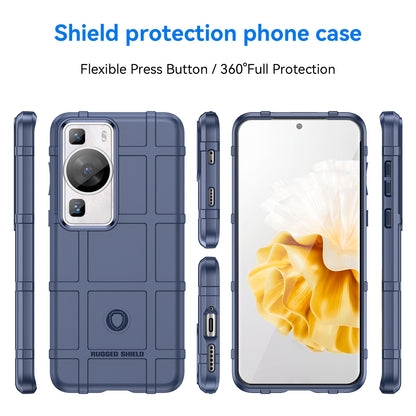 For Huawei P60 / P60 Pro Square Grid Texture Phone Case Scratch-resistant Cell Phone Cover