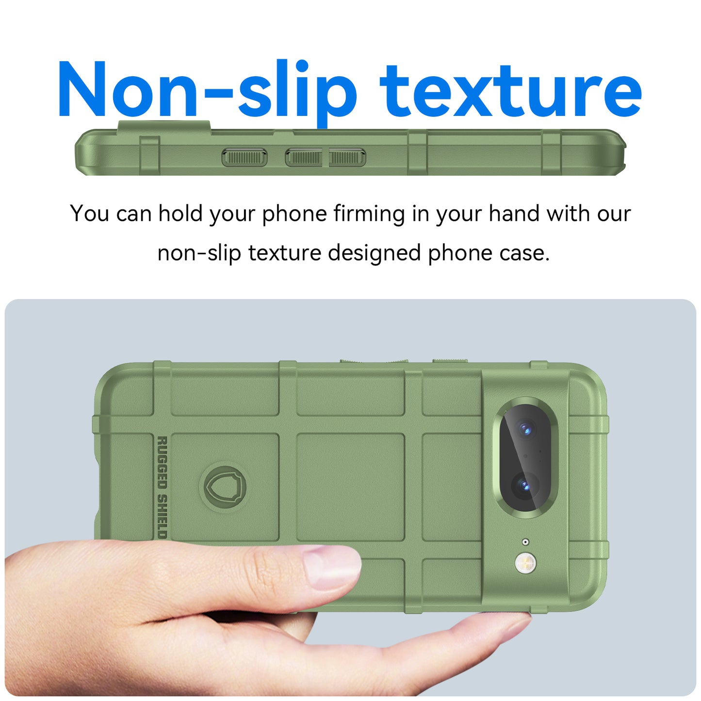 For Google Pixel 8 Square Grid Texture Soft TPU Phone Case Anti-drop Back Cover
