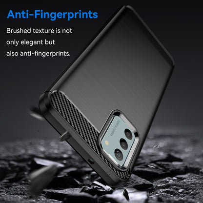 Brushed Carbon Fiber Texture TPU Case for Nokia G22 , Anti-drop Cell Phone Cover