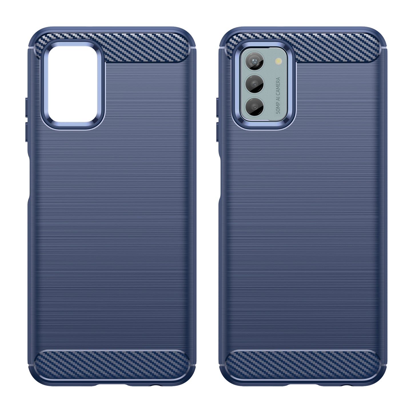 Brushed Carbon Fiber Texture TPU Case for Nokia G22 , Anti-drop Cell Phone Cover