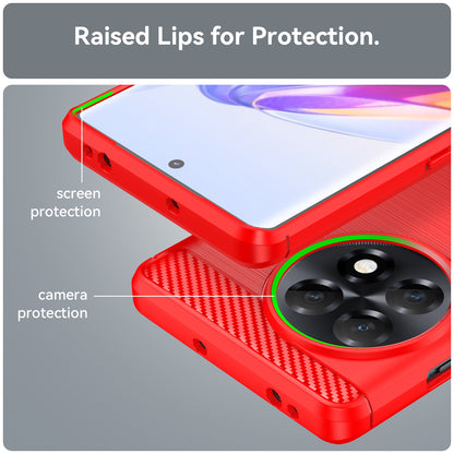 Phone TPU Case for OnePlus Ace 2 5G / 11R 5G , Brushed Carbon Fiber Texture Cell Phone Cover